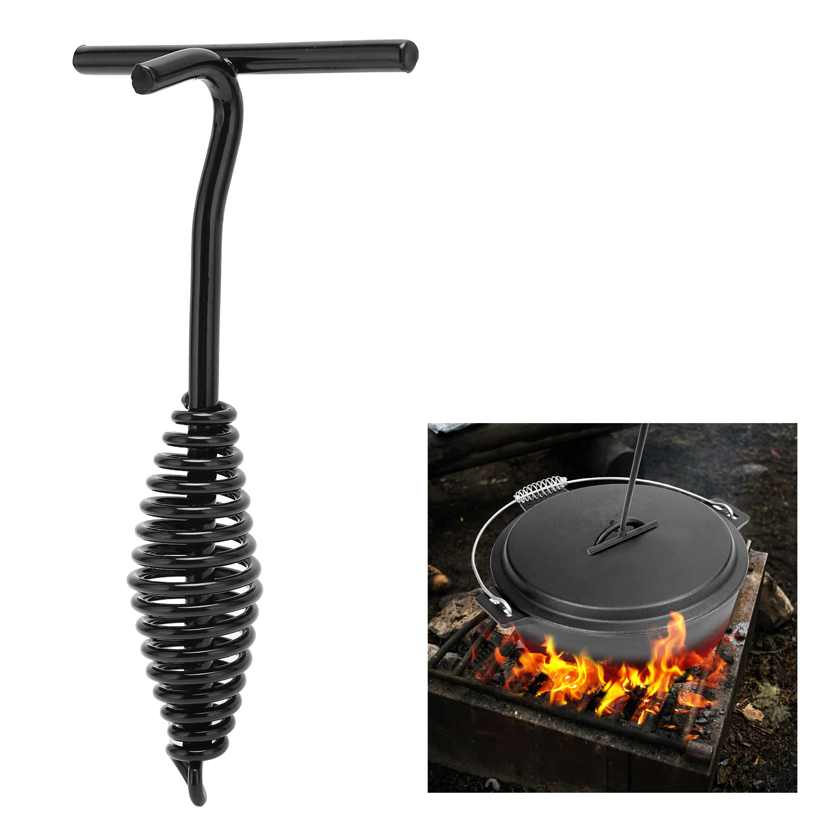 Camp Dutch Oven Cast - 19,5 cm Podnośnik pokrywy piekarnika holenderskiego