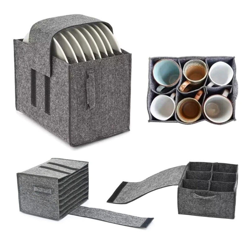 Camping Cooking Organizer - Filcowa płyta do przechowywania kubków Uchwyt