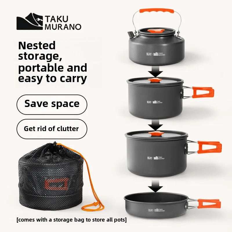 Quality Camping Cooking Set - Wysokiej jakości zestaw zastawy stołowej na