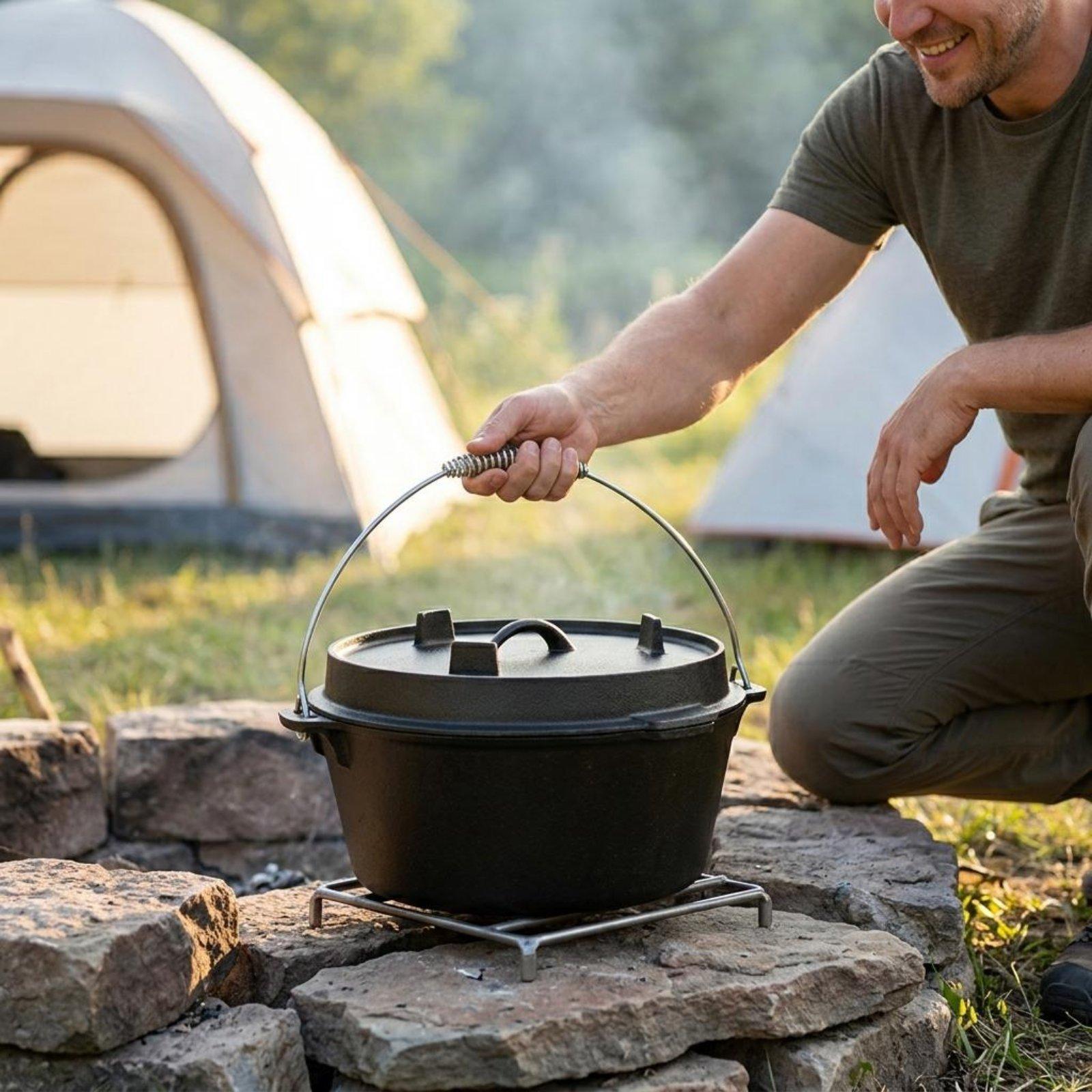 Camp Dutch Oven Cast - Żeliwny garnek typu Dutch Oven bez