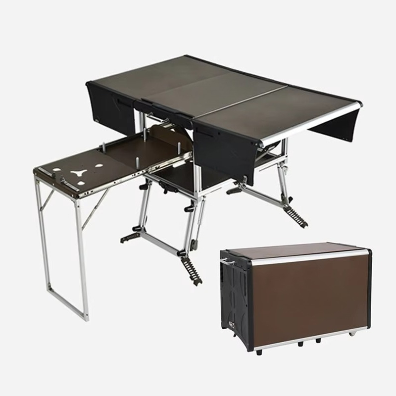 Quality Camping Cooking Set - Przenośna mobilna kuchnia kempingowa wysokiej jakości,
