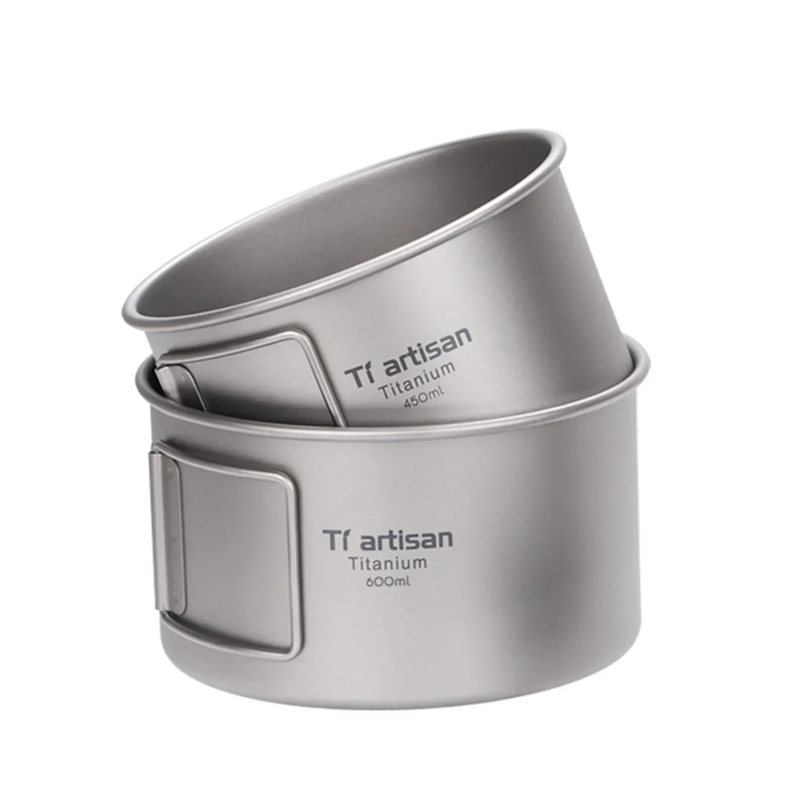 Camping Cooking Container - Tytanowa miska ze składanym uchwytem Miska