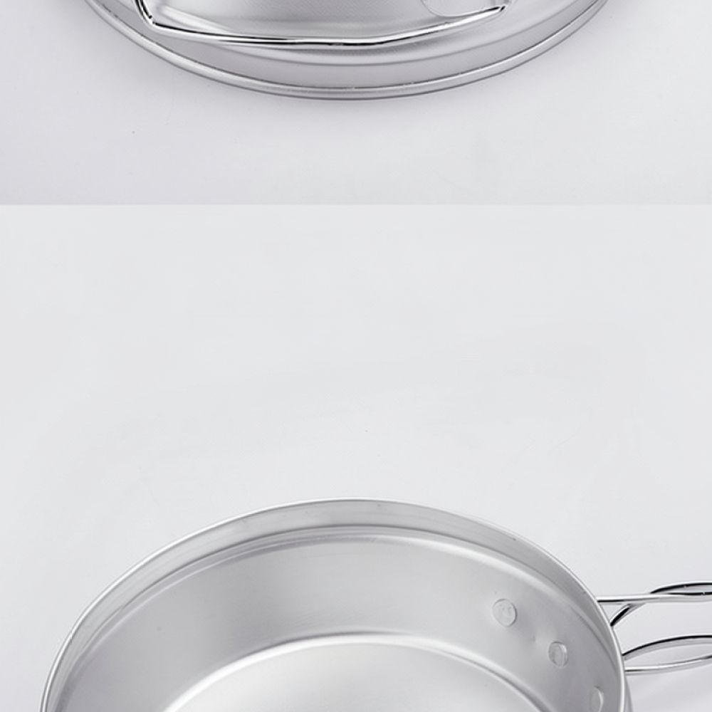 Camping Cooking Dining Set - Zestaw przenośnych garnków i patelni z