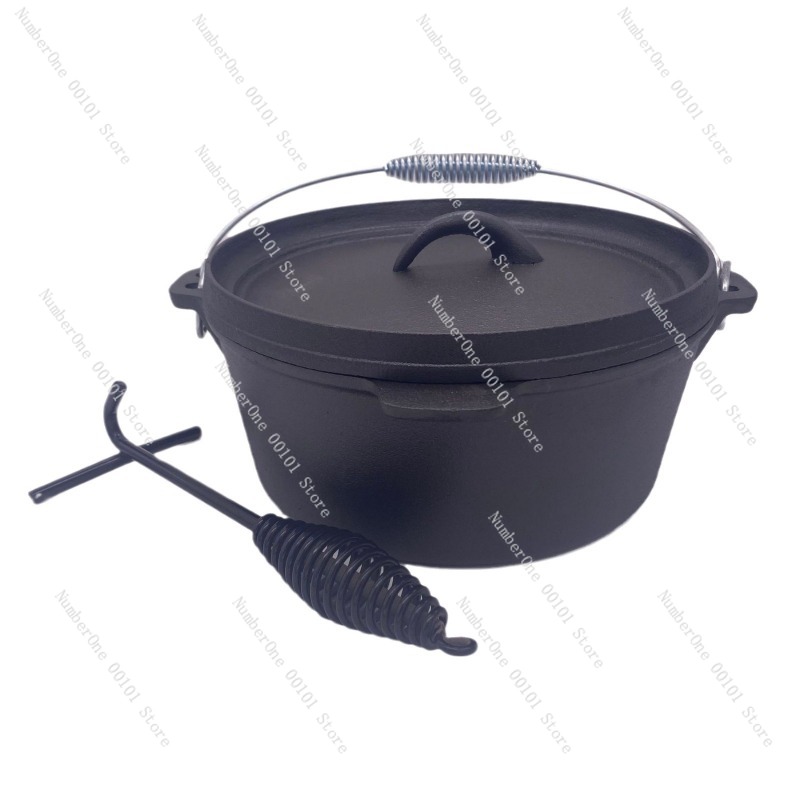 Camp Dutch Oven Cast - Wytrzymały żeliwny garnek holenderski 25 cm,