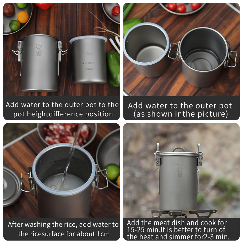 KEITH Czajnik do gotowania ryż – Camping Hiking Cooking recenzja i cena