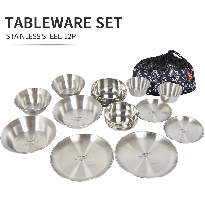 12-częściowy przenośny zestaw  – Camping Cooking Dining Set recenzja i cena