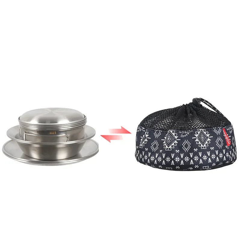 12-częściowy przenośny zestaw  – Camping Cooking Dining Set recenzja i cena