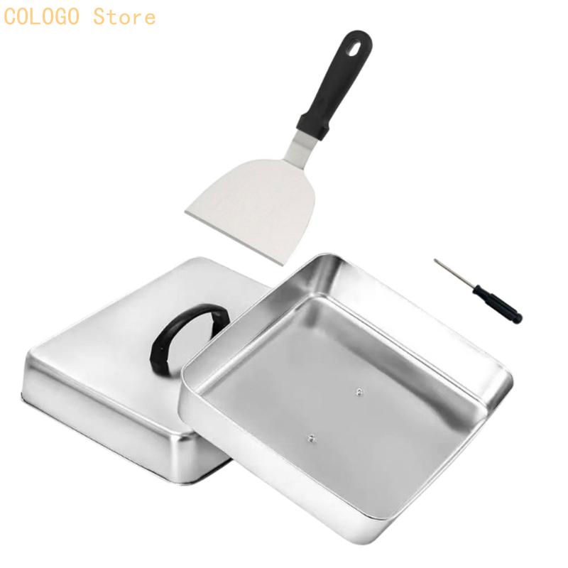 Kwadratowa pokrywka na żywność – Camping Cooking Flat Top recenzja i cena