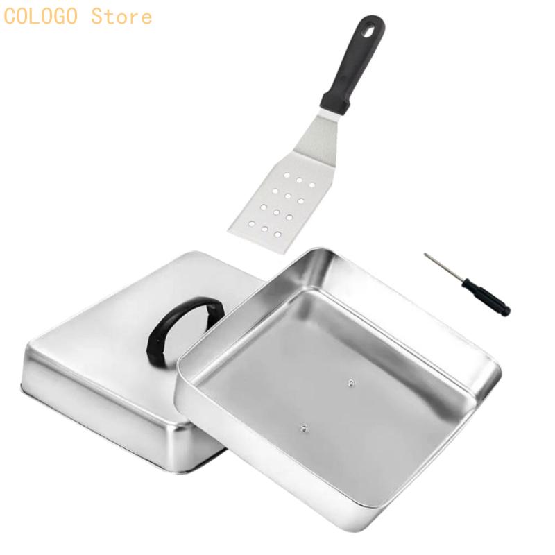 Kwadratowa pokrywka na żywność – Camping Cooking Flat Top recenzja i cena