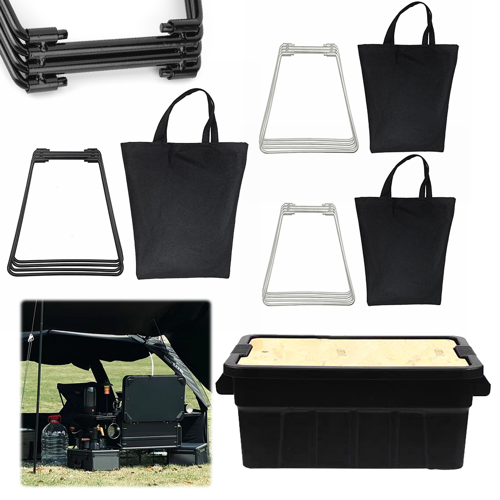 Składany metalowy stojak kempi – Camping Cooking Organizer recenzja i cena