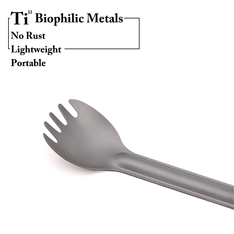 TiTo Titanium Spork Spoon Long – Camping Hiking Cooking recenzja i cena
