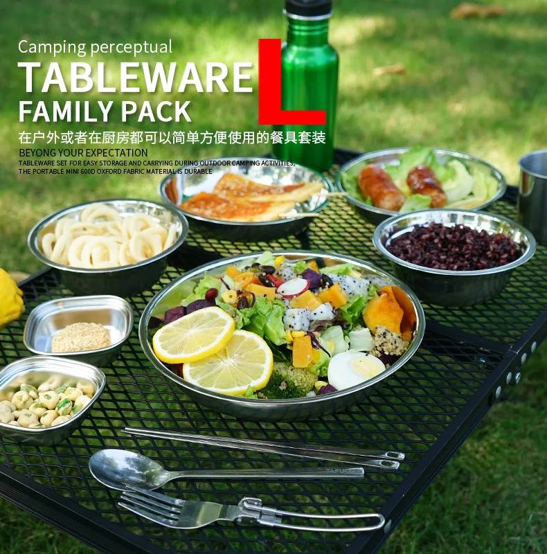 22-częściowy przenośny zestaw  – Camping Cooking Dining Set recenzja i cena