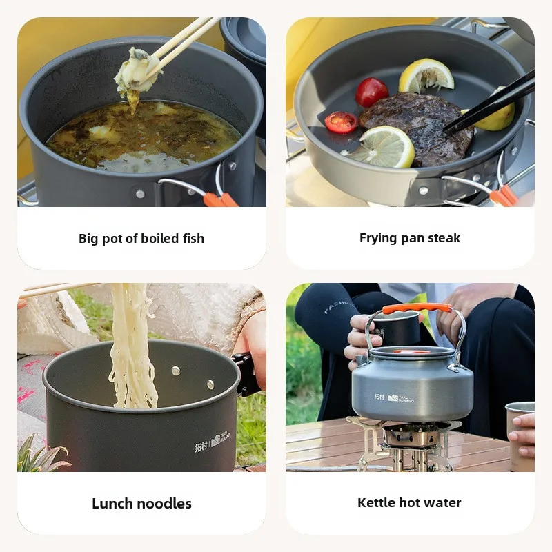 Wysokiej jakości zestaw zastaw – Quality Camping Cooking Set recenzja i cena