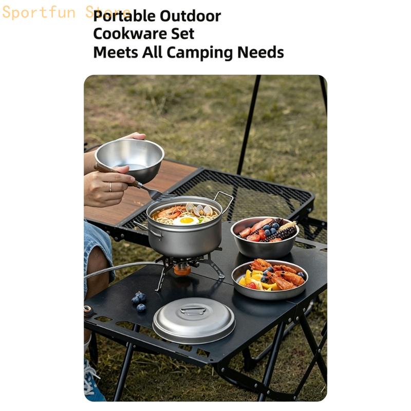 Grupa naczyń kuchennych do pos – Camping Cooking Dining Set recenzja i cena
