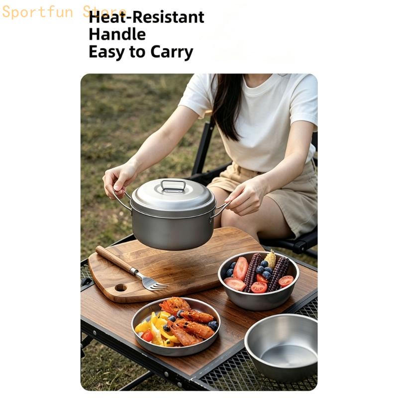 Grupa naczyń kuchennych do pos – Camping Cooking Dining Set recenzja i cena