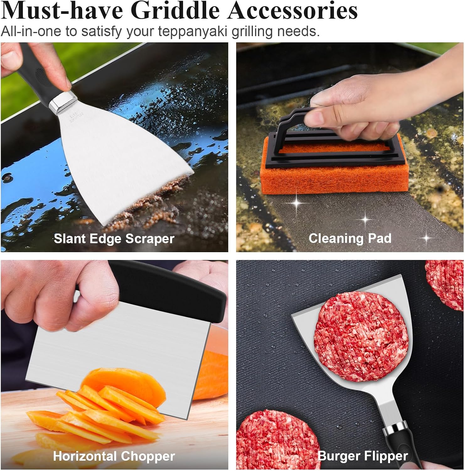 27-częściowy zestaw akcesoriów – Camping Cooking Flat Top recenzja i cena