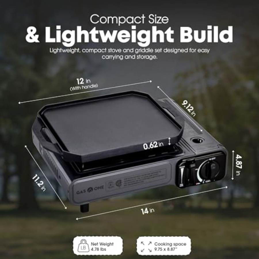 Kuchenka gazowa Butan GasOne G – Camping Cooking Flat Top recenzja i cena