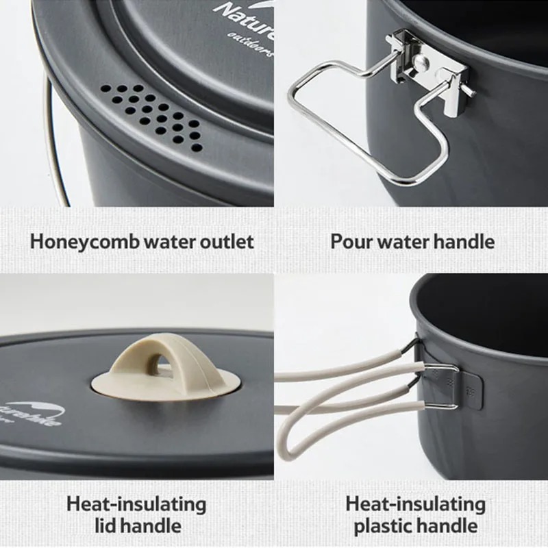 Zestaw naczyń turystycznych Na – Quality Camping Cooking Set recenzja i cena