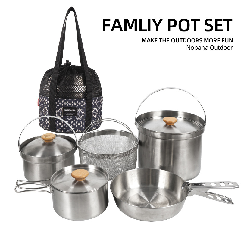 NOBANA najnowszy zestaw garnkó – Camping Cooking Organizer recenzja i cena