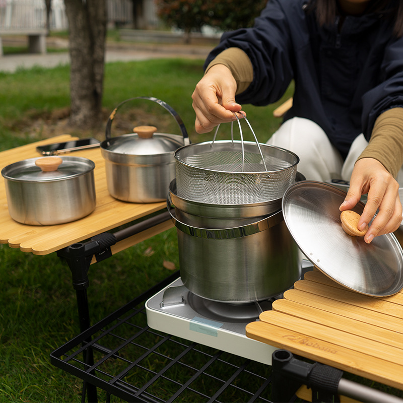 NOBANA najnowszy zestaw garnkó – Camping Cooking Organizer recenzja i cena