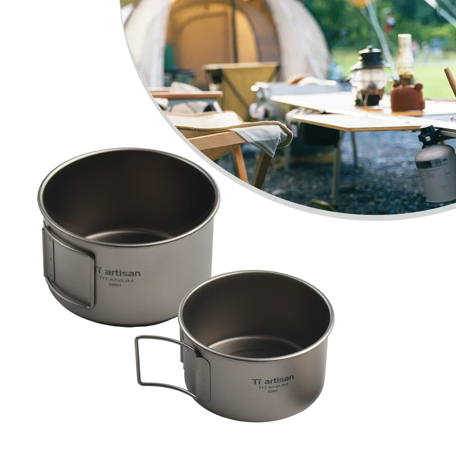 Tytanowa miska ze składanym uc – Camping Cooking Container recenzja i cena