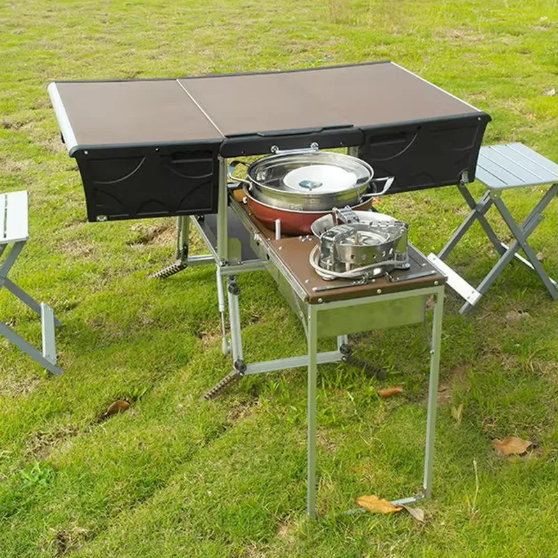 Przenośny składany wózek gastr – Camping Cooking Dining Set recenzja i cena