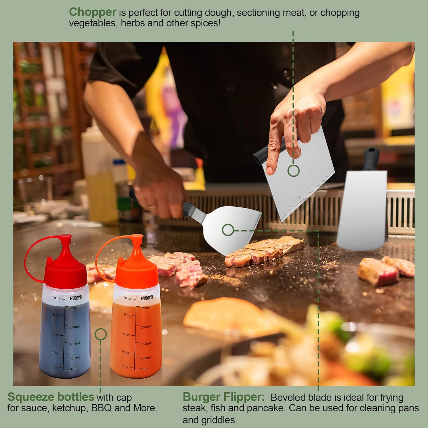 33-częściowy zestaw akcesoriów – Camping Cooking Flat Top recenzja i cena