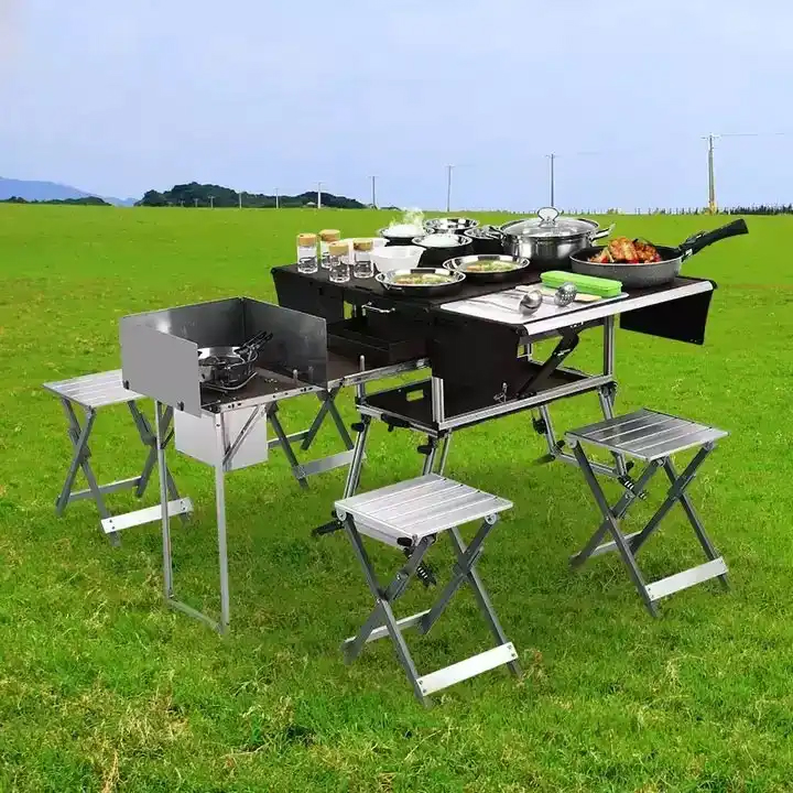 Przenośny składany przyczepa g – Camping Cooking Dining Set recenzja i cena