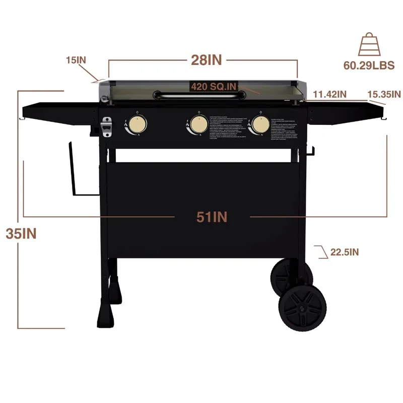 Przenośna kuchnia zewnętrzna n – Camping Cooking Flat Top recenzja i cena