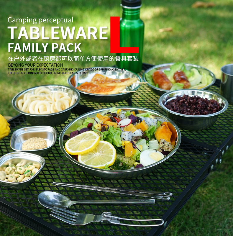 Nowy Zestaw Przenośnych Talerz – Camping Cooking Dining Set recenzja i cena